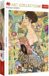 Pusle Trefl Art Collection Klimt Lady With A Fan 10925, 68.3 cm x 48 cm, 1000 tk, mitmev&auml;rviline