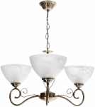 Valgusti lagi Candellux Lighting Horizon 33-45157, E27, 3 x 40 W, valge v. / kuldne v.