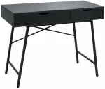 Kirjutuslaud sahtlitega Akord Furniture Factory Rax, 100 cm x 48 cm, 80.5 cm, must v.