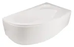 Vannipaneel Piramida Cornea 140, 140 cm x 54 cm x 26 - 50 cm, parempoolne
