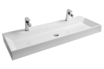 Vannitoa kraanikauss Ravak NATURAL DUO, komposiitmaterjal, 120 cm x 45 cm x 14 cm, valge v.