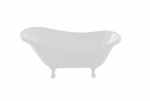 Vann, teisaldatav Besco Otylia, 170 cm x 77 cm x 71 cm, ovaalne, valge