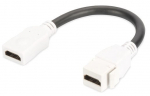 Juhe Digitus HDMI 2.0 F/F, 120, valge v.