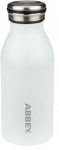 Joogipudelid- ja sheikerid Abbey, valge, roostevaba teras, 0.35 l