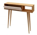 Konsoollaud Kalune Design Oseyo, tamm v./valge v., 100 cm x 30 cm x 94 cm