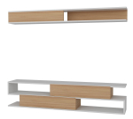 Elutoa m&ouml;&ouml;blikomplekt Kalune Design Sims, sise, valge v./pruun v./beež v.