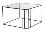 Kohvilaud Kalune Design Outline, must v., 55 cm x 55 cm x 36 cm