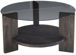 Kohvilaud Kalune Design, tumehall v., 75 cm x 75 cm x 40 cm