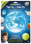 Seinakleebis Buki Glow Space Earth, sinine