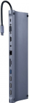 Adapter Gembird USB-C - 4xUSB/SD/MicroSD/RJ-45/3.5mm/HDMI/VGA/USB-C USB-C male, 4xUSB/SD/MicroSD/RJ-45/3.5mm/HDMI/VGA/USB-C female, 0.15 m, hall