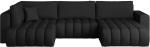 Nurgadiivan Bonito Softis 11, must v., parem, 170 x 340 cm x 92 cm