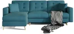 Nurgadiivan Asgard L Mat Velvet 75, roheline v., 162 x 248 cm x 93 cm