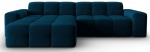 Nurgadiivan Micadoni Home Kendal Velvet 4 Seats, s&uuml;gavsinine v., vasak, 256 x 173 cm x 79 cm