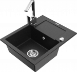 K&ouml;&ouml;givalamu Mexen Enzo 6506571005-73+670300-00, graniit, 57 cm x 46 cm x 17.4 cm, h&otilde;be/must/kroom