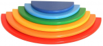 Arendav m&auml;ng Wood&Joy Waldorf Rainbow Semicircle, mitmev&auml;rviline, 7 tk
