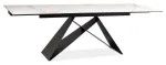 Laud pikendatav Westin III, valge v./must v., 180 - 260 cm x 90 cm x 77 cm