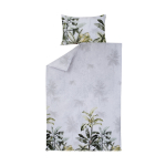 Voodipesukomplekt Domoletti Banana Tree, roheline v./hall v., 50 x 70 cm, 140 x 200 cm, 2 tk