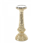 K&uuml;&uuml;nlahoidja Melia, klaas/metall, &Oslash; 12 cm, 31 cm, kuldne v.