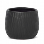 Lillepott Moni, keraamiline, 14 cm x 14 cm, must