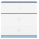 Laste kummut Kocot Kids Babydreams, sinine v./valge v., 41 cm x 80 cm x 80.5 cm