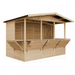Puidust ostukiosk Timbela M150B, 263 cm x 336 cm x 232 cm