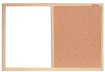 Korktahvel Memoboard Duo, 60 cm x 40 cm