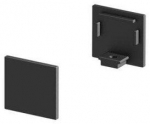 Otsakork LED-profiili jaoks SLV Grazia 10 Flat Version 1000480, must, IP20