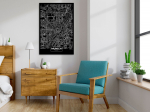 Reproduktsioon Artgeist Dark Map Of Munich, k-b-0071-b-a, 20 cm x 30 cm