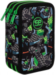 Pinal, koos tarvikutega CoolPack Jumper 3 Blocks, 19.5 cm x 12.5 cm, must v./roheline v.