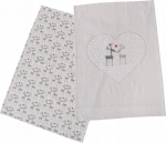 K&ouml;&ouml;gir&auml;tikute komplekt Boltze Lovelies, valge v./hall v., 70 cm x 50 cm, 2 tk