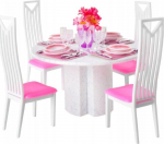 M&ouml;&ouml;bel, komplekt Iso Trade ML23446, valge v./roosa v.