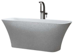 Vann, teisaldatav Besco Assos Glam, 160 cm x 70 cm x 64.5 cm, ristk&uuml;lik, valge/h&otilde;be