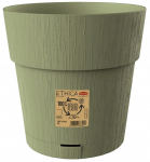 Lillepott Stefanplast Etnica, plastik, roheline v.