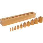 Hariv m&auml;ng, kuju sorteerija Block with Cylinders 4, puidu, 11 tk
