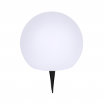 Maasse torgatav p&auml;ikesepaneeliga valgusti Ball, IP44, valge v.