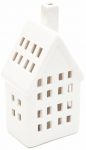 Dekoratsioon "Maja" Homla Cozy Home LED-valgustusega, 15 cm, 8 cm, valge