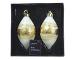 J&otilde;ulupuu ehe Decoris, (v&auml;rv/disain valitakse juhuslikult), 10 cm, klaas, 2 tk