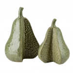 Dekoratiivne kujuke, "pirn" Mondex Saggio, roheline, 12 cm x 11 cm x 16 cm