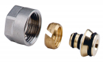 Kinnitus&uuml;hendus Ferro 67861712Y, 3/4", messing