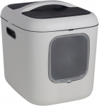 Suletud kassitualett Flamingo Romy 562042, valge v., suletud, 61.5 cm x 50 cm x 57.5 cm