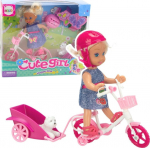 Nukk aksessuaaridega Lean Toys Cute Girl Happy Time, 11 cm, mitmev&auml;rviline