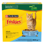 Kuiv kassitoit Friskies, k&ouml;&ouml;giviljad/l&otilde;he, 0.8 kg