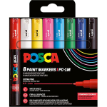 Universaalne markerite komplekt Posca Basis, &uuml;hepoolsed, mitmev&auml;rviline, 8 tk