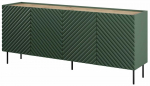 Kummut Cama Onda, roheline v., 85 cm x 200 cm x 45 cm