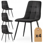 Toolide komplekt Akord Nero, matt, must v., 43.5 cm x 45.5 cm x 87 cm, 4 tk
