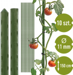 Taimetugi Bioogrod 720443, 150 cm x 1.1 cm, teras/pol&uuml;et&uuml;leen (pe), roheline v., 10 tk