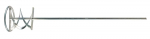 Ehituse segamisotsik Makita D-73542, hex