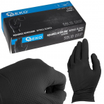T&ouml;&ouml;kindad &uuml;hekordsed Geko Solid Grip G75200, t&auml;iskasvanutele, must v., L, 50 tk
