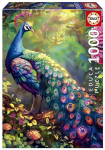 Pusle Educa Peacock Garden, 68 cm x 48 cm, 1000 tk, mitmev&auml;rviline