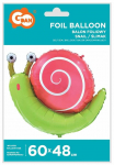 Fooliumist &otilde;hupall erikujuga GoDan Snail, punane v./roheline v.
